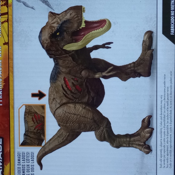 Jurassic World T-Rex Action Figure - Jurassic Park Tyrannosaurus Rex Collectible - Picture 3 of 7